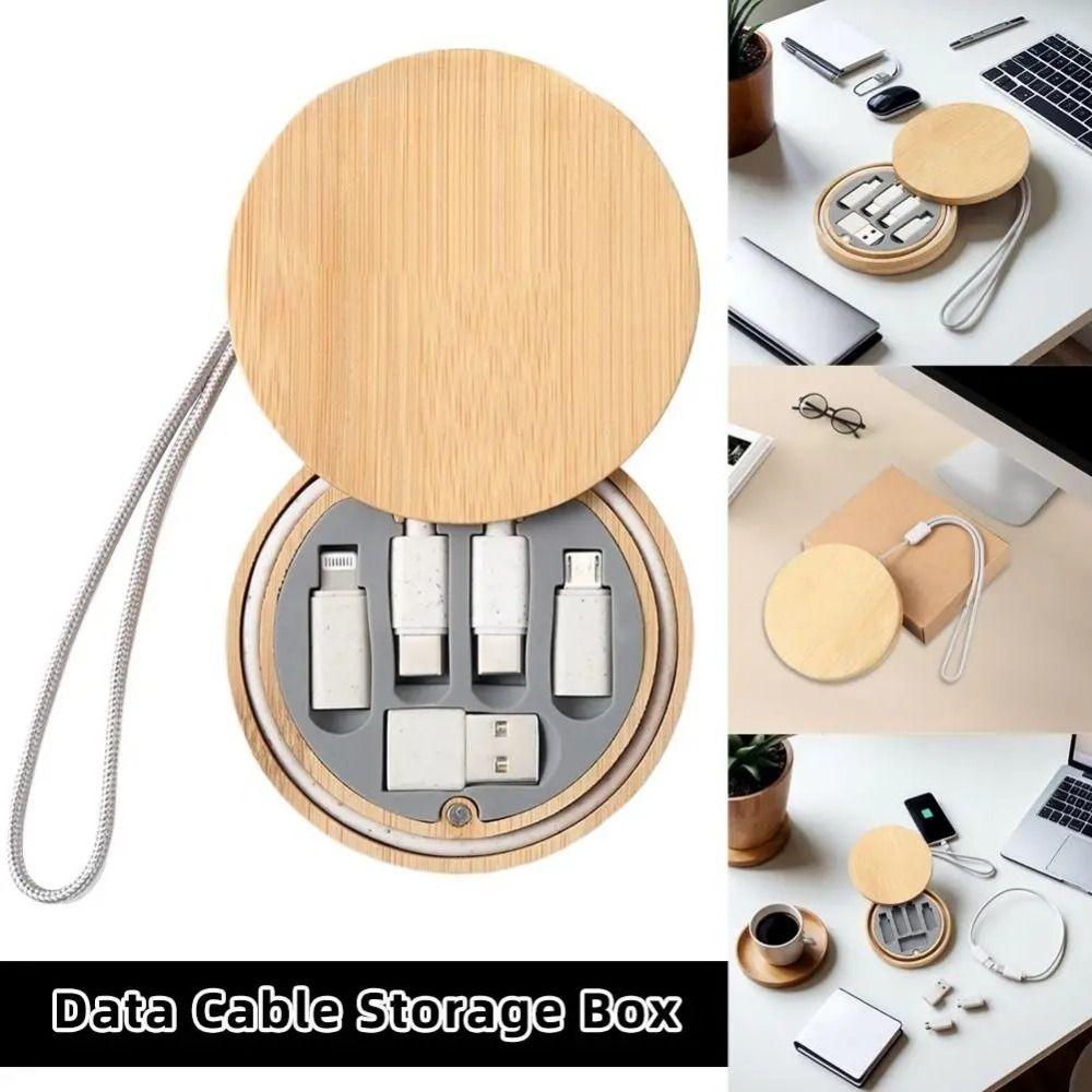 Travel Case Six-in-One Charging Cable 60W Power USB Adapter Kit Type-C Cable  Multi Device Charging