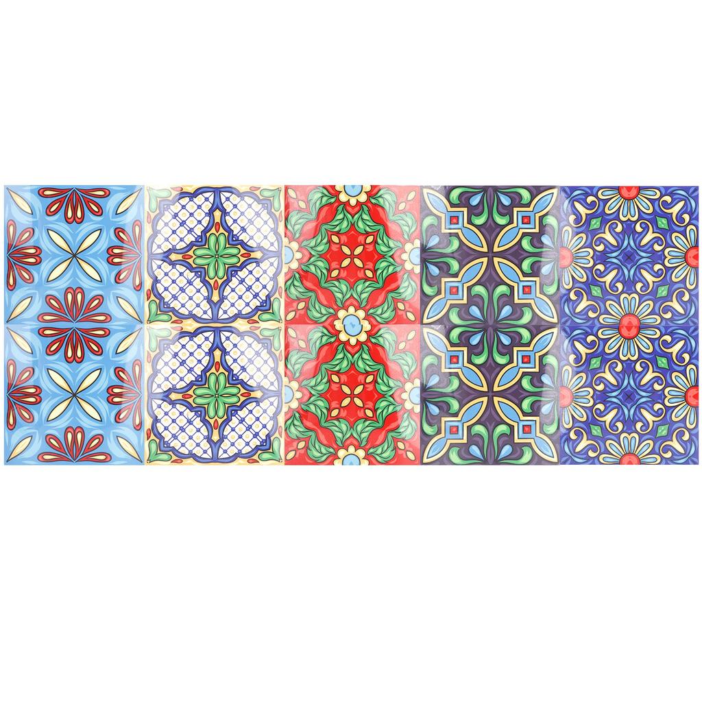 10Pcs 3D PVC Waterproof Wall Tile Sticker Wear Resisting Stair Sticker for Bathroom Kitchen