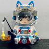 LOZ 1753 Space Adventure Cat Astronaut Boy Rocket Star Spaceman Doll Model Mini Blocks Bricks Building Toy For Children No Box