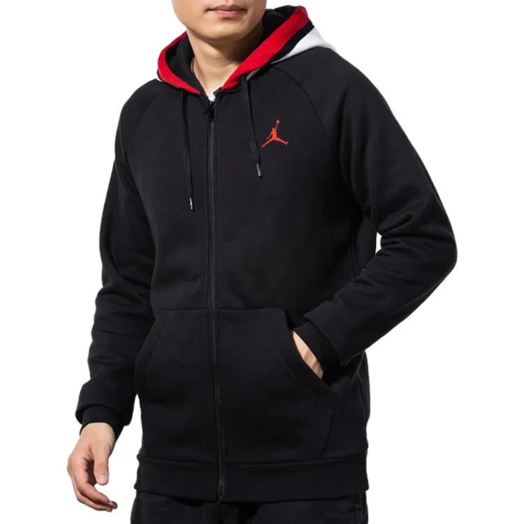 Jordan Jackets Men's Black Hooded Moderate Other (Unisex) Jackets BQ5650 010