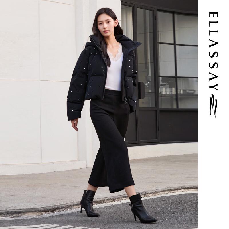 ELLASSAY Women's Minimalist Straight-Leg Cropped Trousers