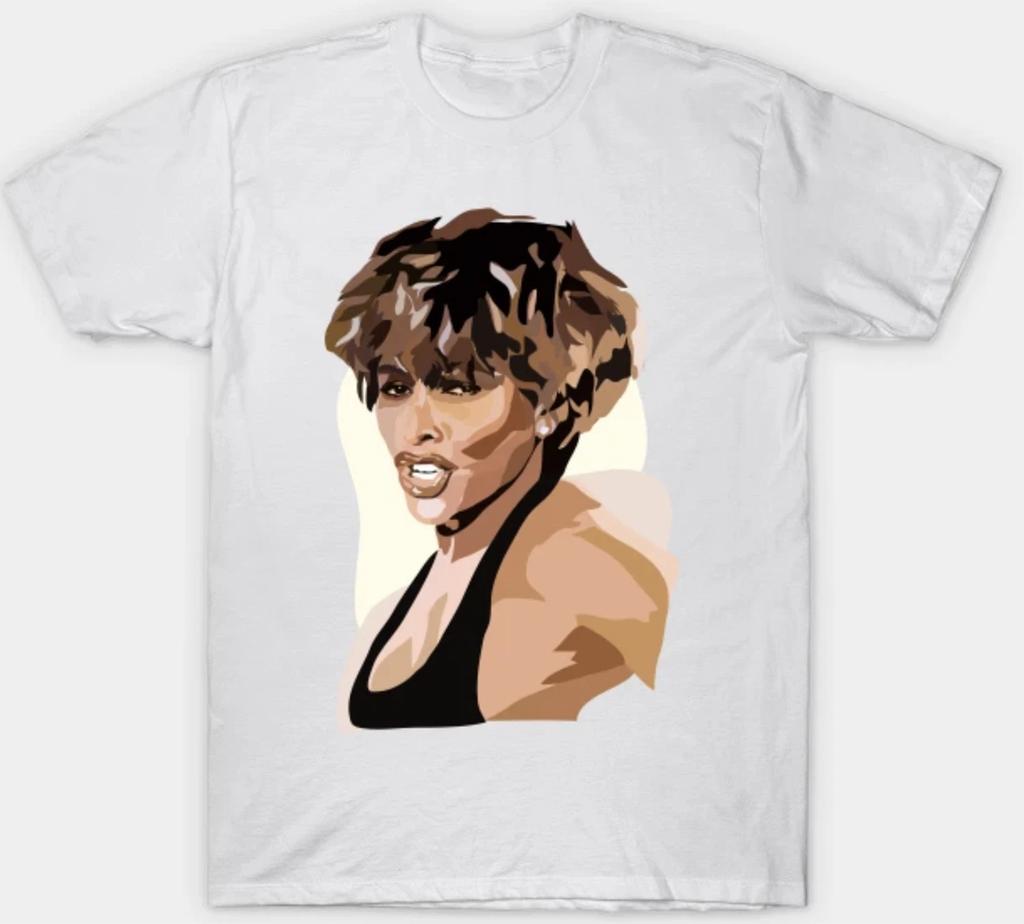 Tina Turner Rock n Roll Music T shirt Adult S-3XL White Fan Art