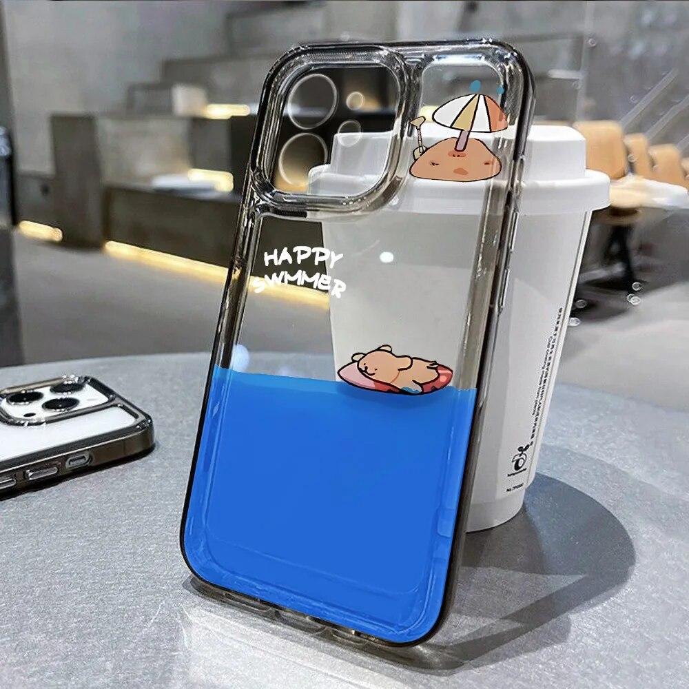 Чехол для телефона с милой собакой для iPhone 14 Pro, чехол для iPhone 13 11 12 15 Pro Max X XR XS 7 8 Plus SE 2020, прозрачный чехол с рисунком