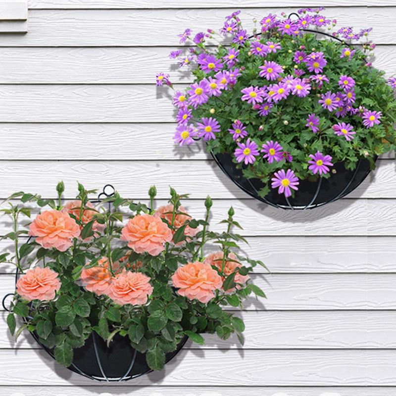 3pcs Planter Basket Liners Half Round Fabric Felt Flower Pots Liner Plant Garden Decoration Replacement Liners For Outdoor Decor