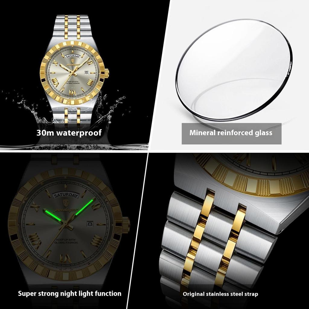 Top Brand Ultra Thin Men's Watch New Waterproof Luminous Quartz Watch