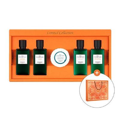 Дорожный набор для волос и тела Hermes Odorange Verte (Шампунь 40 мл + Кондиционер 40 мл + Гель для душа 40 мл + Лосьон для тела 40 мл + Мыло), Корейский уход за телом