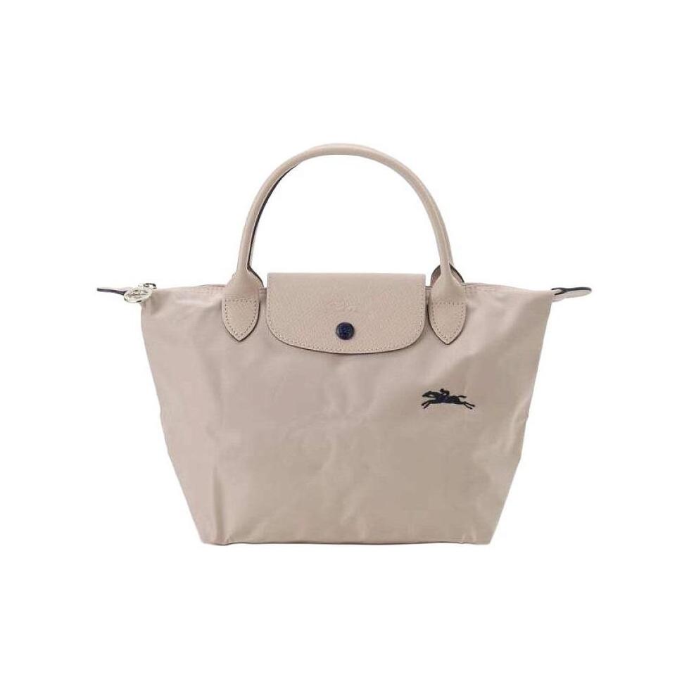 Longchamp Le Pliage 23 Short Handle Foldable Polyurethane Leather Canvas Tote Bag Women tote bags Pink 1621619566