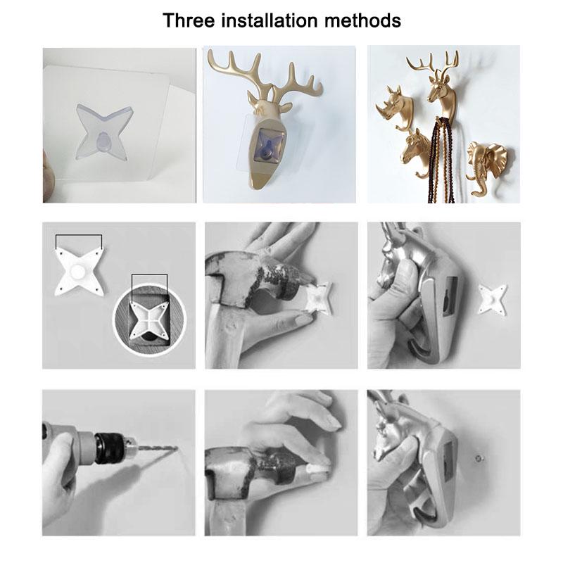 Очаровательные прочные высококачественные крючки для животных, настенный держатель, креативный подвесной крючок, популярный 1 шт., бесшовный американский декоративный крючок, вешалка для ключей, липкий крючок