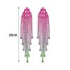 Temperament Senior Sense Of Set Rhinestone Tassel Long Earrings Light Luxury Style Fashion Women's Earrings New Earrings 1 Pair