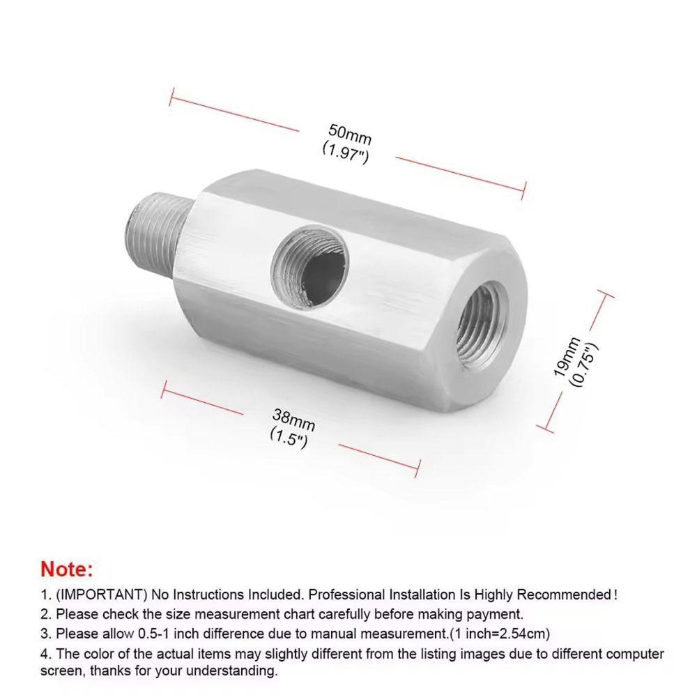 M12 M10 M14 Oil Pressure Sensor Connector Turbo BSPT Adapter Engine Gauge
