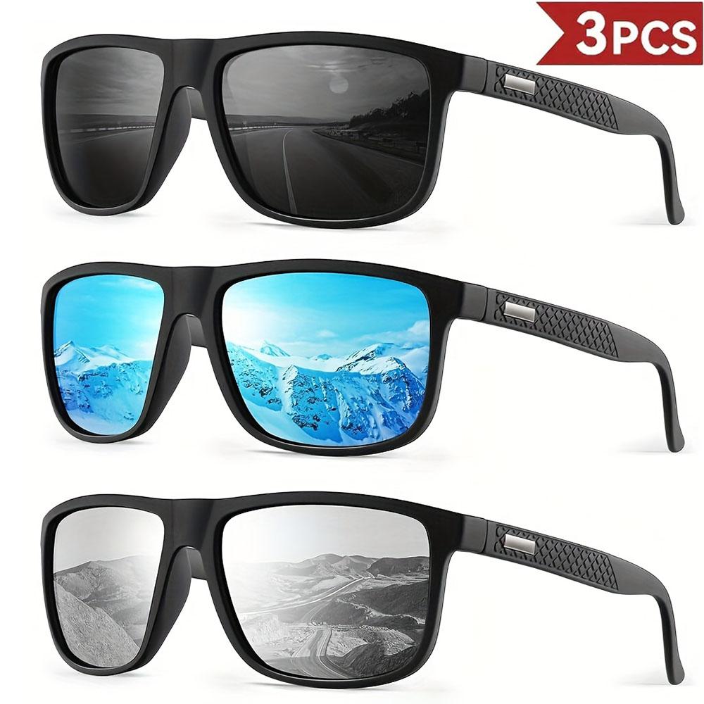 Фантазийные Крутые Классические Квадратные Поляризованные Солнцезащитные Очки Мужские Женские Для Вождения Рыбалки Роскошный Бренд Дизайнерские Очки Очки Водителя UV400