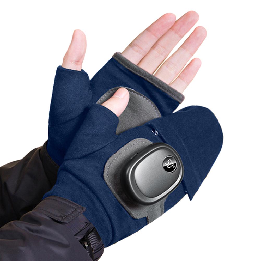 Зимние теплые перчатки с подогревом для мотоспорта, электрические термоперчатки, водонепроницаемые перчатки с подогревом и возможностью подзарядки для катания на лыжах, охоты, рыбалки