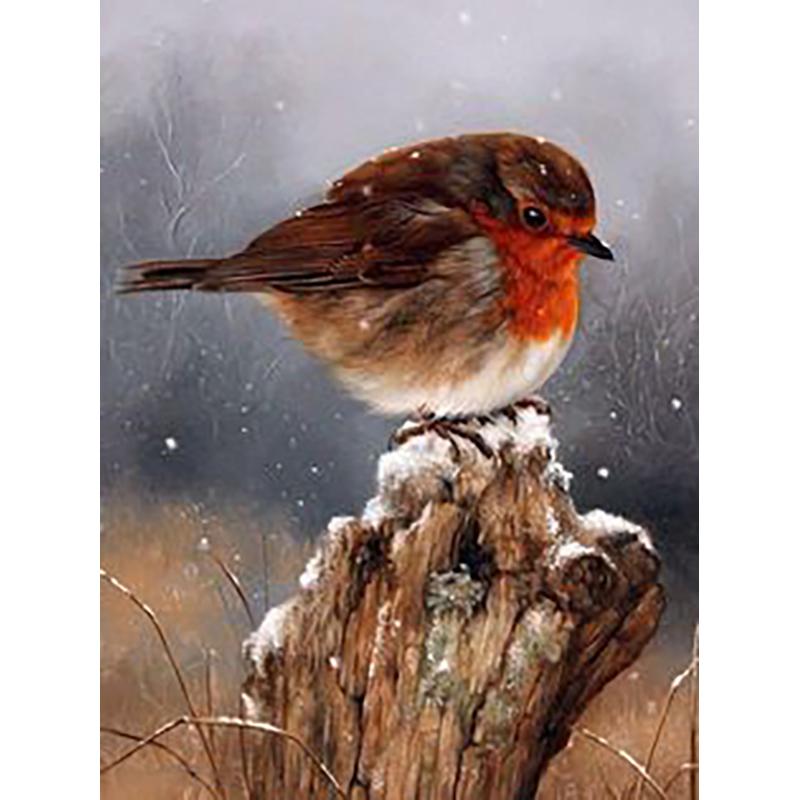 5D DIY Алмазная картина Птица Пейзаж Полный Круглый Алмазная вышивка Набор для вышивки крестом Мозаика Украшение со стразами Подарок