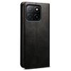 Чехол для Honor X5b/X5b Plus с текстурой Crazy Horse, вощеный кожаный кошелек, подставка, чехол для телефона