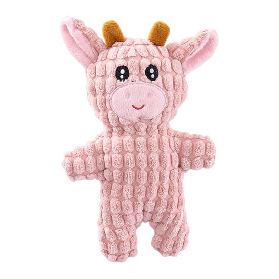 Dog Squeaky Toy Stuffed Animal Plush Dog Toy with Crinkle Paper for Puppy Small Dogs Tough Dog Chew Toy for Aggressive Chewer