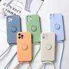 Ring Holder Strap Case For iPhone 13 12 Pro Mini XS Max XR X SE 2020 7 8 Plus 11 Pro Crossbody Cord Lanyard Magnetic TPU Cover