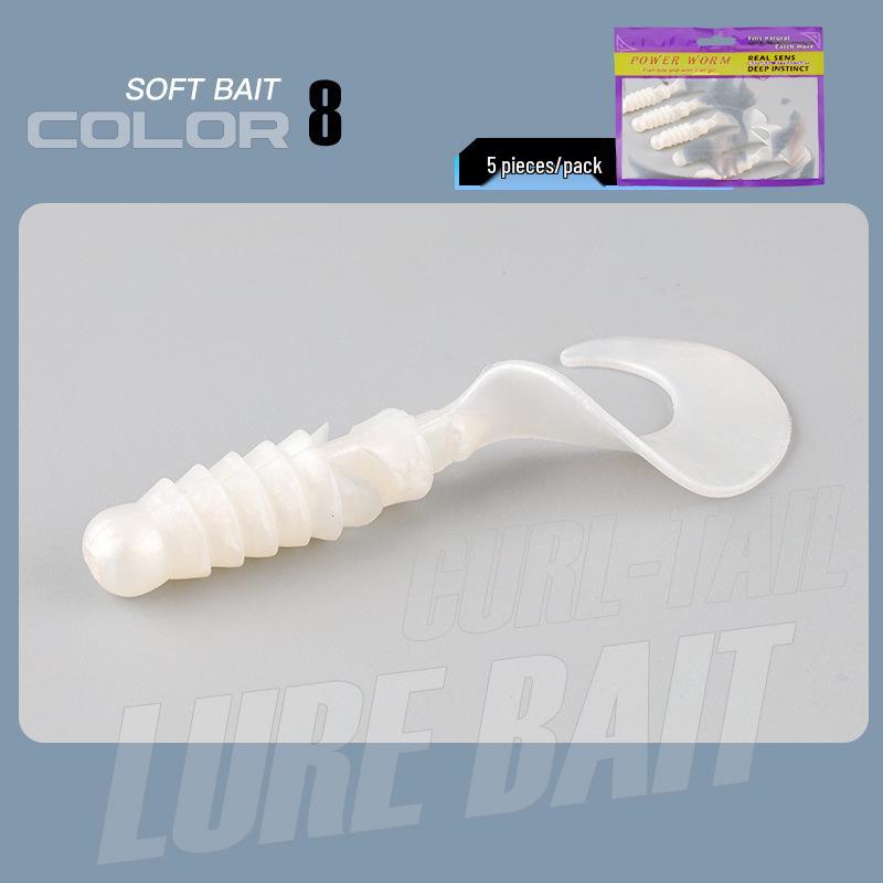 Большая волна, кудрявый хвост, мягкая приманка для окуня и мандаринки