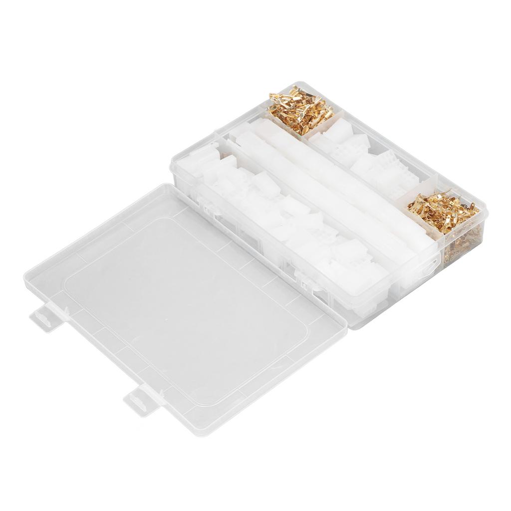 Набор 580 шт. Клеммный соединитель Медный штекерный гнездовой обжимной соединитель Пластиковый блок для проводки