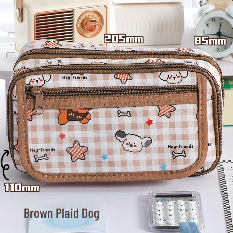 Пенал для девочек Capybara: Вместительный, стильный дизайн для учеников начальной и средней школы.