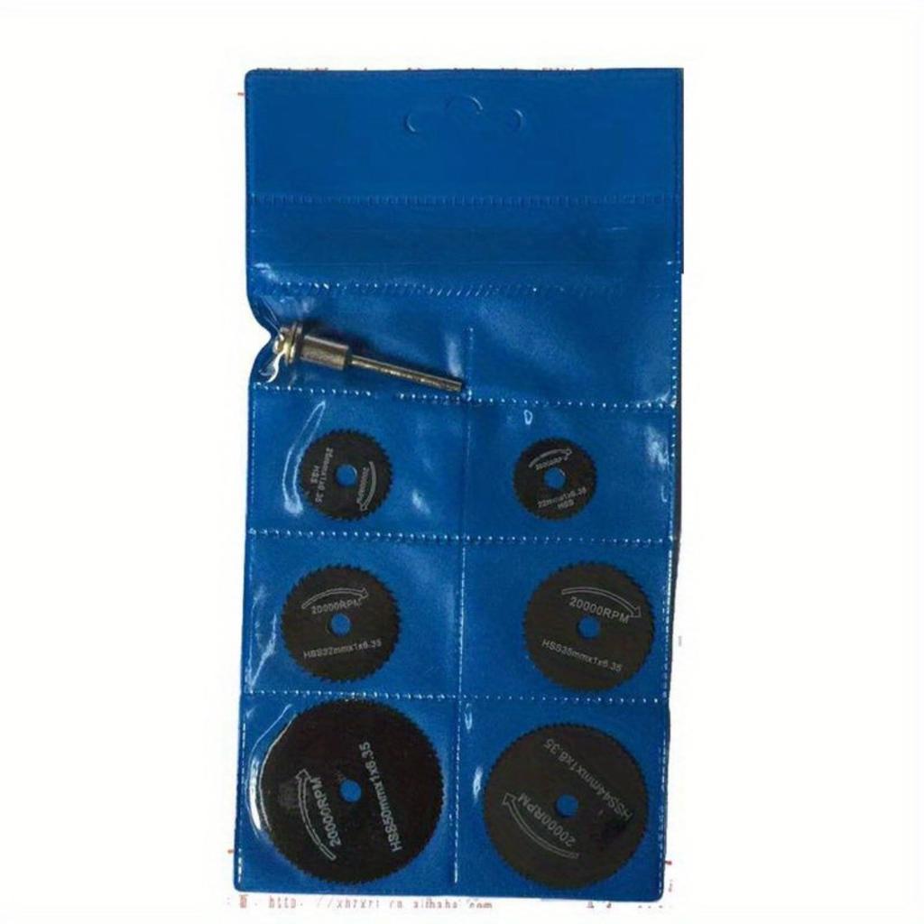 7 шт. Деревообработка Металлорежущее полотно Электрическая дрель Циркулярная пила Высокоскоростная сталь Электрический шлифовальный станок Маленький набор инструментов для пилы