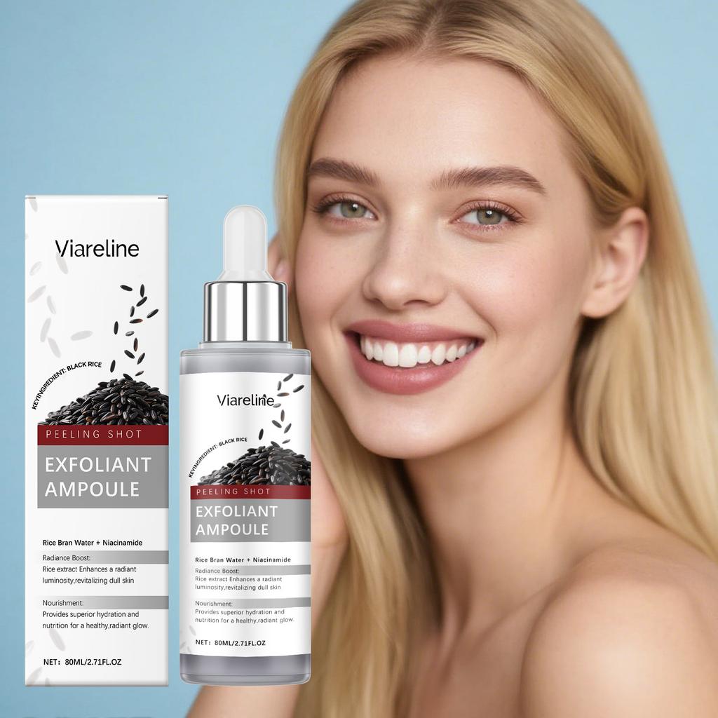 80 мл Отшелушивающая сыворотка с черным рисом Удаляет черные точки Очищает поры Контроль жирности Осветление Упругость Осветление пигментных пятен Увлажнение