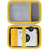 Lebakort Storage Case Compatible with Kodak Smile+ 2-in-1 Digital Instant Print Camera & Photo Printer (White/Yellow Case)