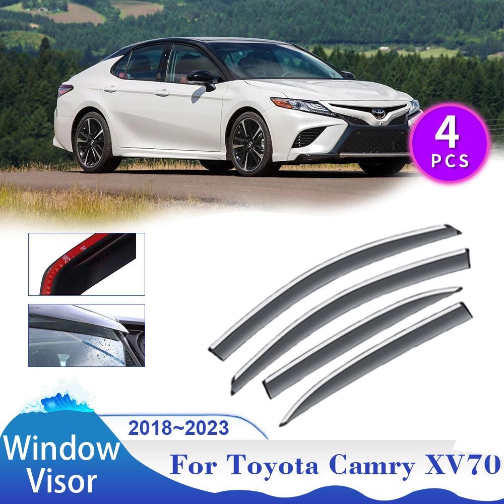 Козырек на окно для Toyota Camry XV70 Daihatsu Altis Sedan 2018~2024 TRD Hybrid Car Боковые окна Дефлектор Дождевик Аксессуары