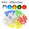 Light Emitting Diodes 5 Colors Electronic Components 3mm LED / 5mm LED Assorted Color DIY LED Light Emitting Diodes Set