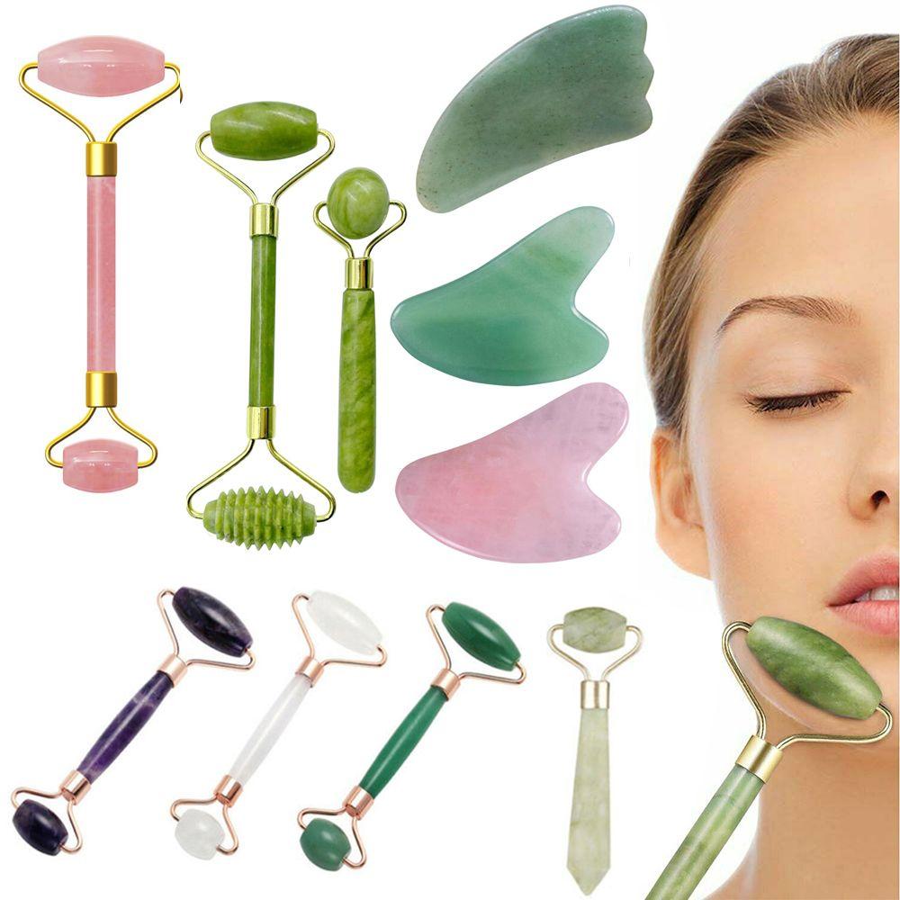 Natural Quartz Beauty tool Face Roller Guasha Board Body Face Massager Massager Tool