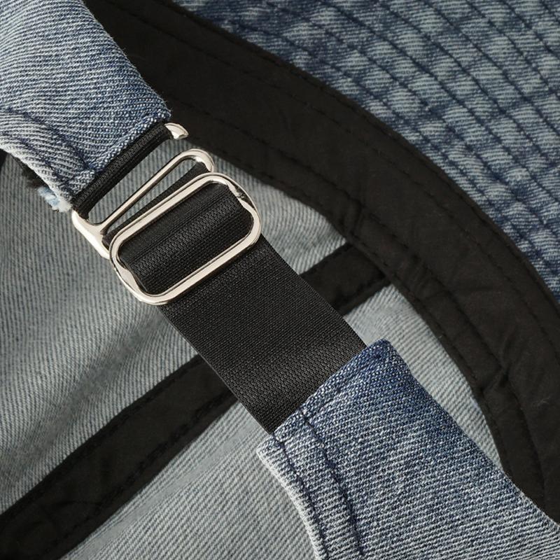 Складная широкополая джинсовая шляпа женская регулируемая пляжная шляпа-ведро летняя защита от солнца козырьки рыбацкая кепка панама