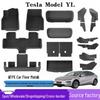 Водонепроницаемые коврики TPE для пола, багажника и спинки сидений Tesla Model Y 2025