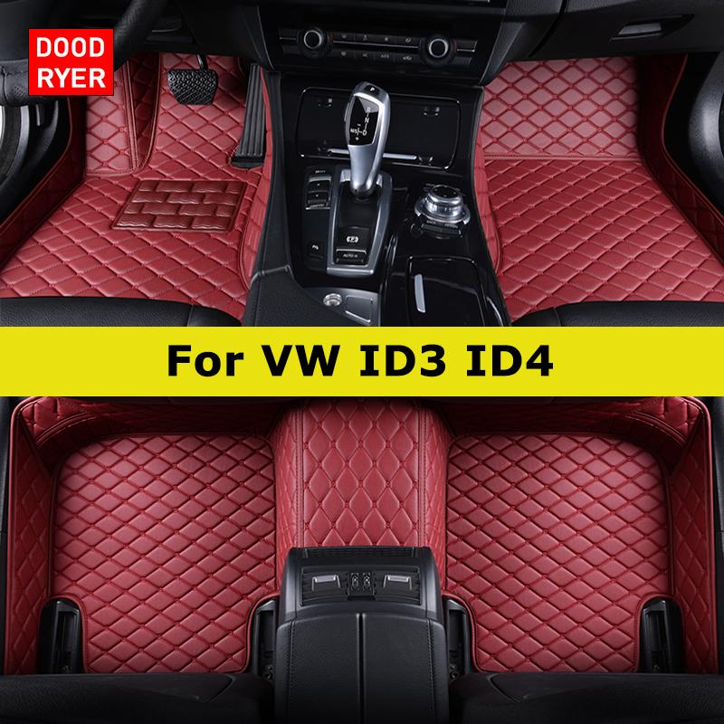 DOODRYER Custom Car Floor Mats For VW ID3 ID4X ID4 CROZZ ID6X ID6 CROZZ Auto Carpets Foot Coche Accessorie