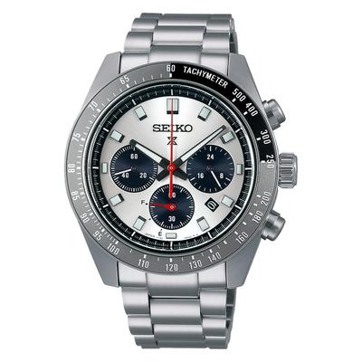 Часы Seiko Prospex SPEEDTIMER Солнечный Хронограф Большие SBDL095 Серебристые Мужские