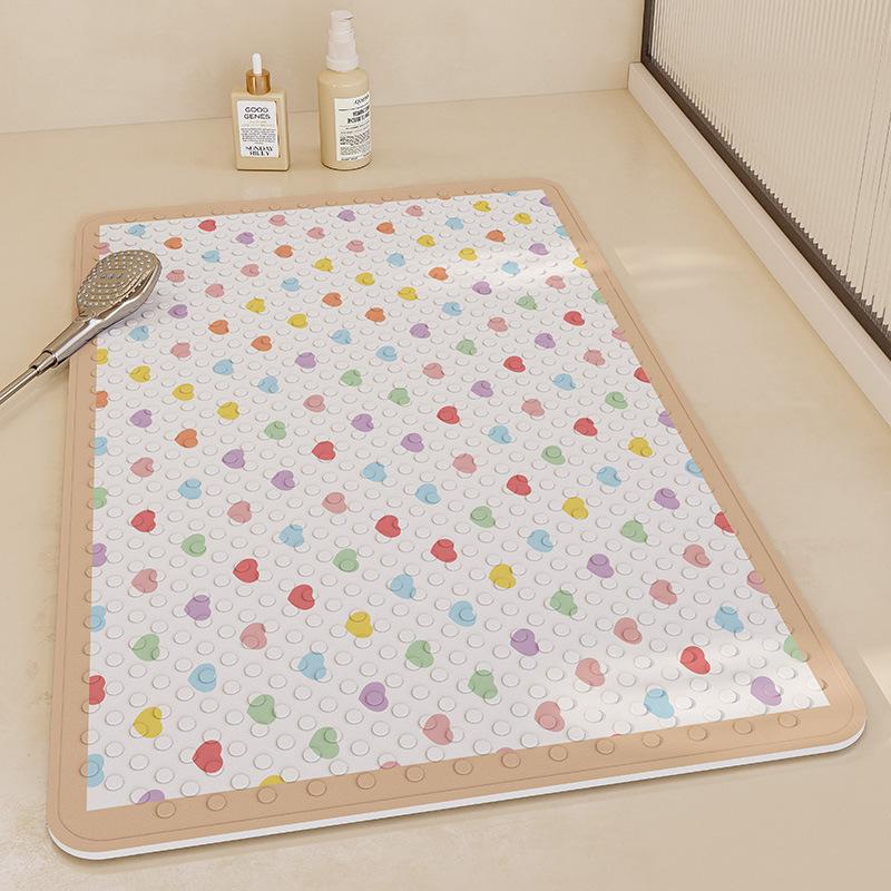 Bathroom Floor Mat Anti-slip Anti-fall Floor Mat for Household Bathroom Children's Shower Special Suction Cup Floor Mat for Bathing Can Be Waterproof
