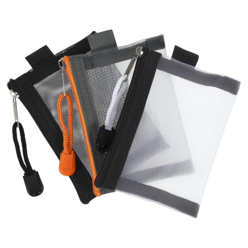 VOCOSTE Mini Zipper Mesh Mesh Zipper Storage Portable Travel Multifunctional Pouch Case for Credit Bags, Bags, Pouches, Cards, Earphones, Coins,