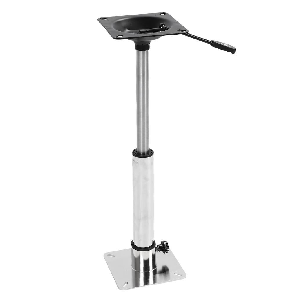 Boat Seat Pedestal Base Mount Kit Stainless Steel Adjustable 400 500mm Thread Rotatable for Yachts Ships Pontoon Bridge