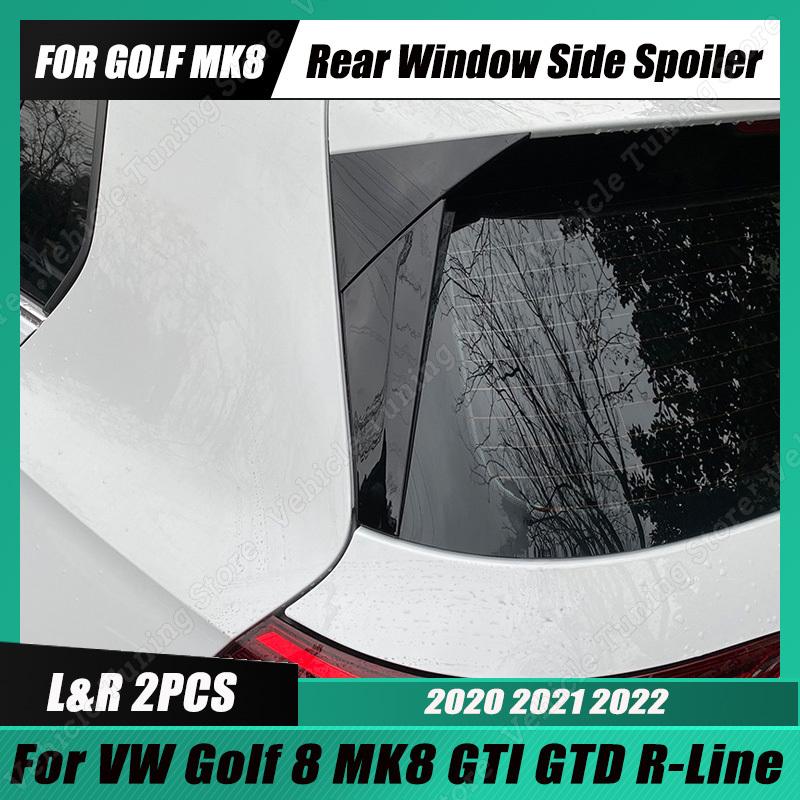 Для Volkswagen Golf 8 заднее окно автомобиля, боковое крыло, спойлер багажника Canard Canards, сплиттер, аксессуары MK8 GTI GTD TSI TDI