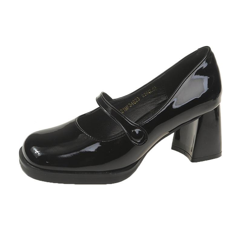 Весна и лето новинка французский ретро нишевый дизайн модное слово с квадратным носком высокий каблук Мэри Джейн одинарная обувь женская