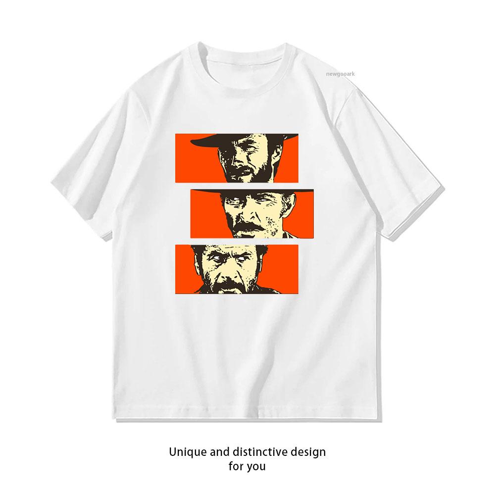 The Good The Bad And The Ugly Unisex Unisex Casual cotton printed t shirts Adult streetwear camisetas tops tee