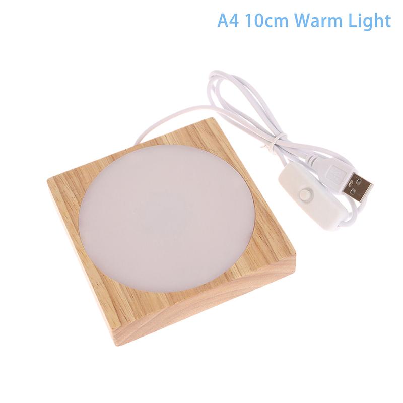 Светодиодный ночник круглый квадратный деревянный основание настольный деревянный ночник держатель бук дерево светодиодный светильник основание для хрустального шара