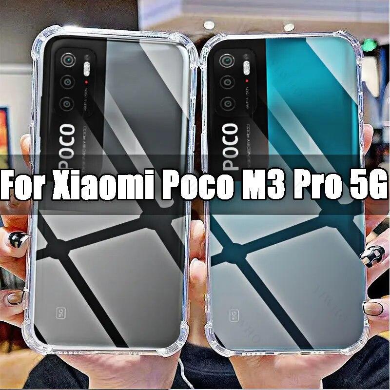 Для телефона Xiaomi Poco M3 Pro 5G мягкий чехол HD прозрачный для Xiaomi Poko M3Pro 5g 6,5 "M2103K19PG противоударные чехлы против царапин
