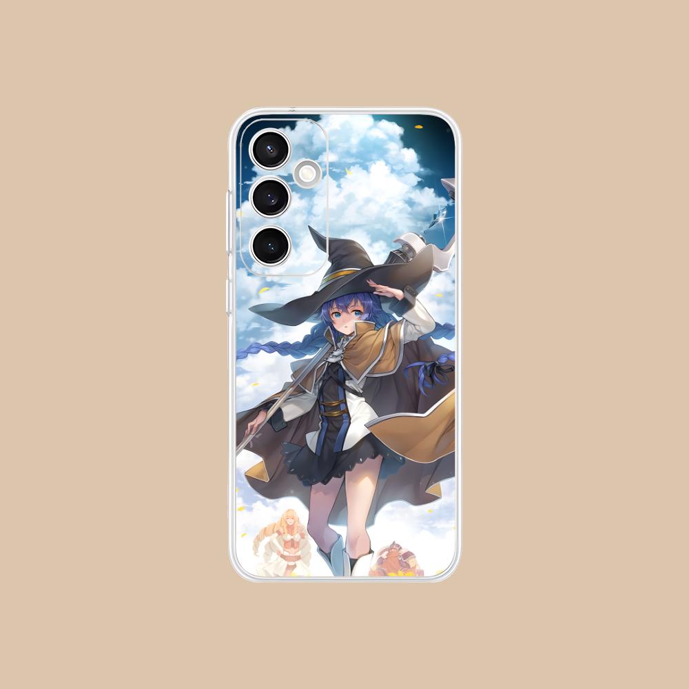 Чехол для мобильного телефона Mushoku Tensei Roxy для Samsung Galaxy S25 S24 S23 S22 S21Plus FE Ультрапрозрачный Цветной Чехол Красивый Роскошный