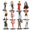 6 шт./комплект Дешевые Аниме One Piece Луффи Зоро Нами Санджи Фрэнки Шанкс Боа Фигурки Детей ПВХ Модель Игрушки 16-18 см