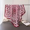 Artistic Burst Imitation Silk High-End Printing Large Square Scarf Silk Scarf Shawl Headscarf Neck Protection Scarf Decorative Scarf