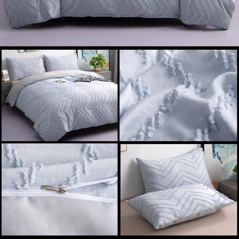 Комплект одеяла - комплект из 3 пододеяльников, удобный, простой стиль, мягкий, дышащий, текстурированный, прочный, на ощупь, постельное белье на все времена года, без простыни