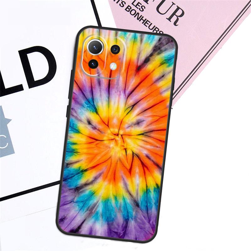 Rainbow Spiral Tie Dye Case For Xiaomi 17 Pro Max 14 15 Ultra 13T 14T 15T Pro POCO F8 F7 F5 F6 X5 X6 X7 Pro Cover