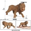 Kids' Wild Animal Figures: Lion, Tiger, Cow, Goat, Rhino, Horse, Leopard, Elephant - Plastic Educational Toys