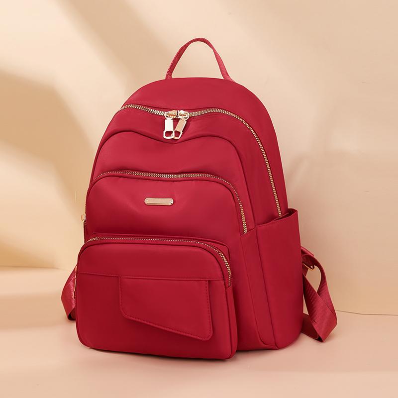 Women's Large Capacity Backpack Solid Color Commuter Bag for Women