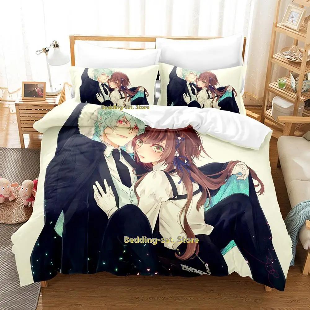 Новый комплект постельного белья Collar x Malice Single Twin Full Queen King Size Bed Set Adult Kid Bedroom Duvetcover Sets Anime lit
