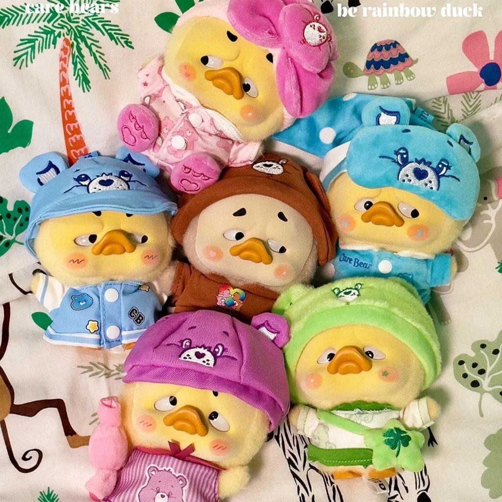 Оригинальная Upsetduck & Care Bears Серия Радужный Утенок Блайнд Бокс Каваи Подвеска кукла Мистери Бокс Игрушки для взрослых и детей Подарки Брелок
